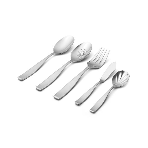Lenox Sculpt Stainless Steel Flatware Set Service for 12 & Reviews